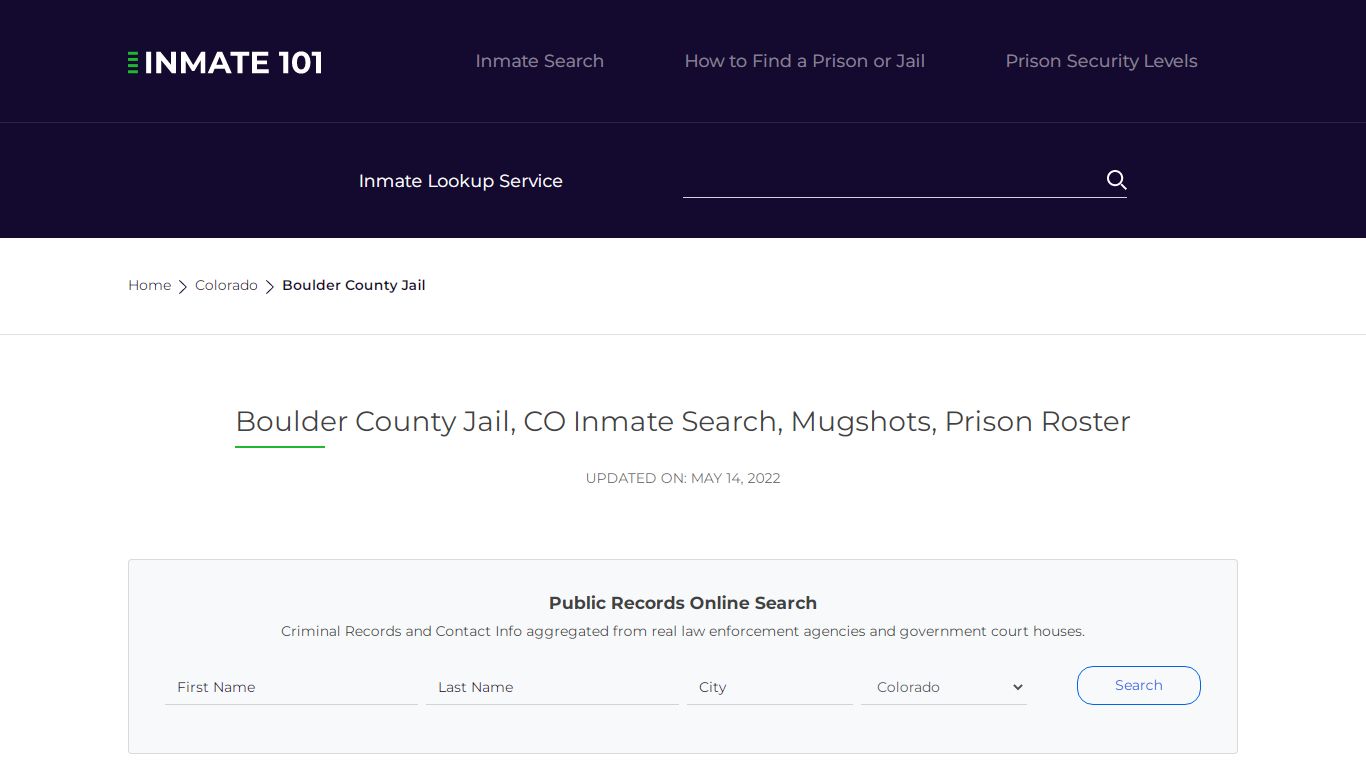Boulder County Jail, CO Inmate Search, Mugshots, Prison ...